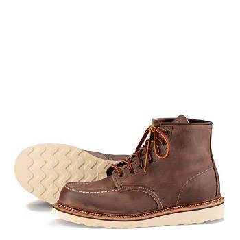 Red Wing Heritage Classic Moc - Hnede 6 Inch Cizmy Panske, RW052SK